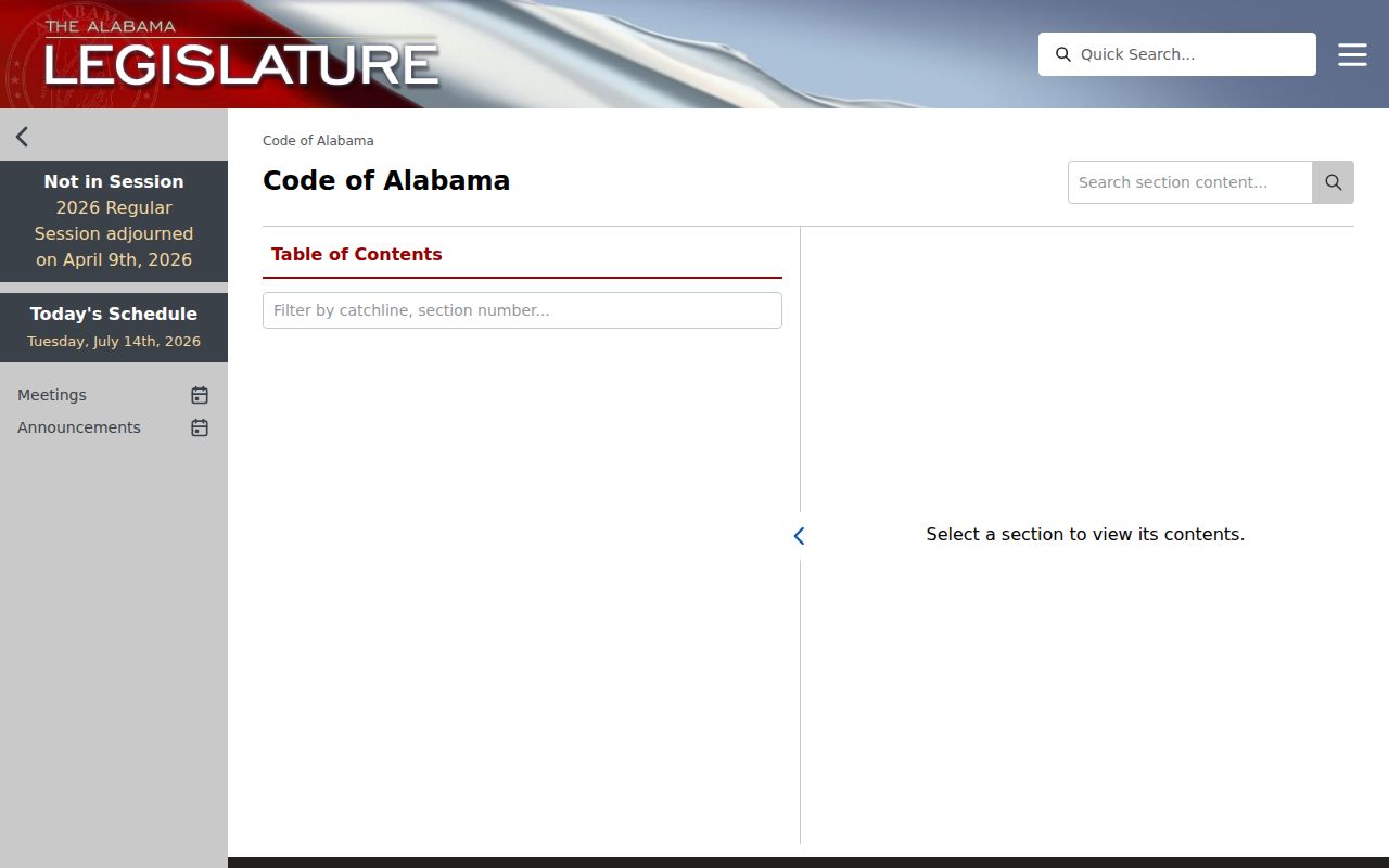 Official Alabama statutes governing Lee County criminal records